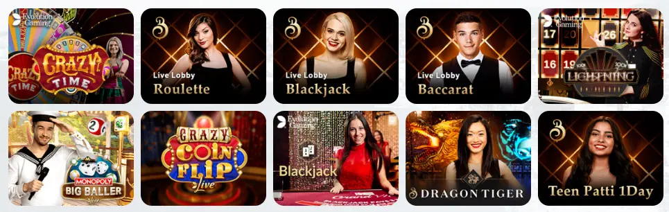 Juegos de casino en vivo BETRIOT CASINO
